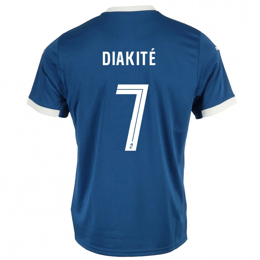 Danxen Pánské Amadou Diakité #7 Modrá Bílá Domů Hráčské Dresy 2025/26 Dres