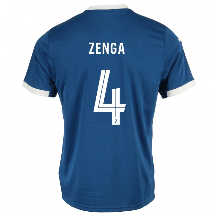 Danxen Pánské Preston Zenga #4 Modrá Bílá Domů Hráčské Dresy 2025/26 Dres