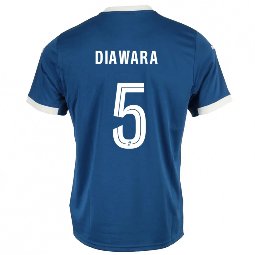Danxen Pánské Sankhoun Diawara #5 Modrá Bílá Domů Hráčské Dresy 2025/26 Dres