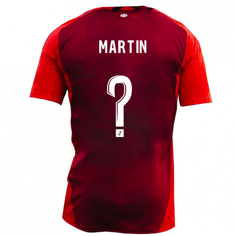 Danxen Pánské Bilal Martin #0 Červená Vínová Domů Hráčské Dresy 2025/26 Dres