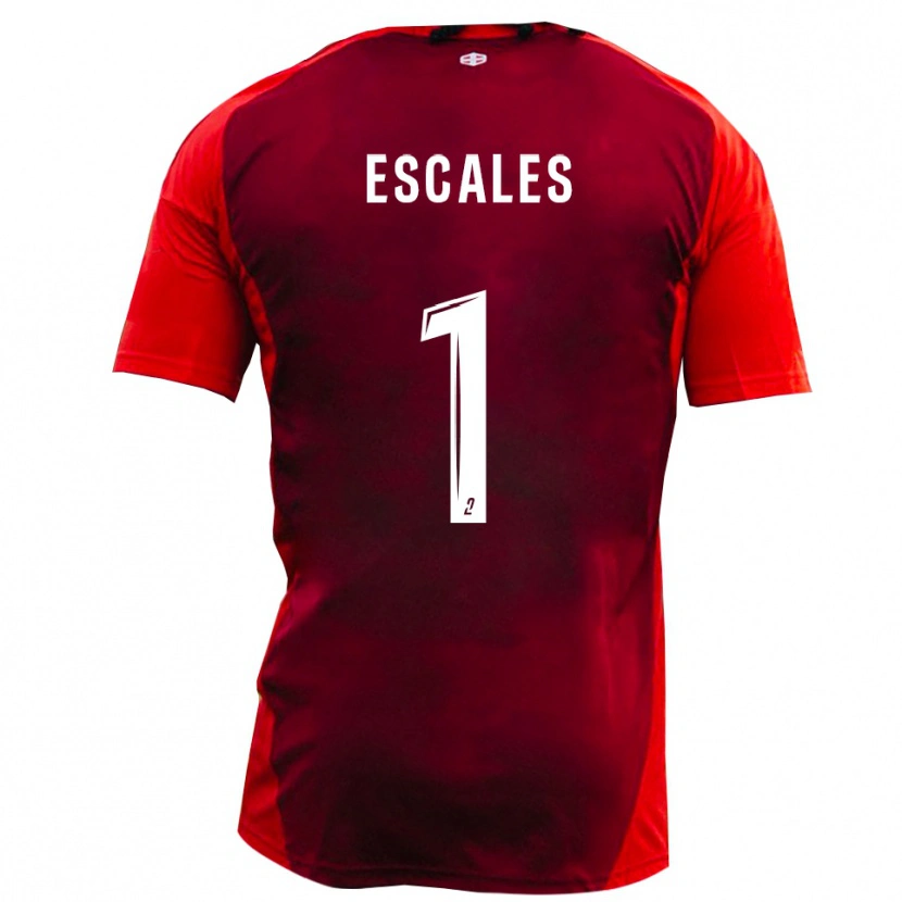 Danxen Pánské Florian Escales #1 Červená Vínová Domů Hráčské Dresy 2025/26 Dres