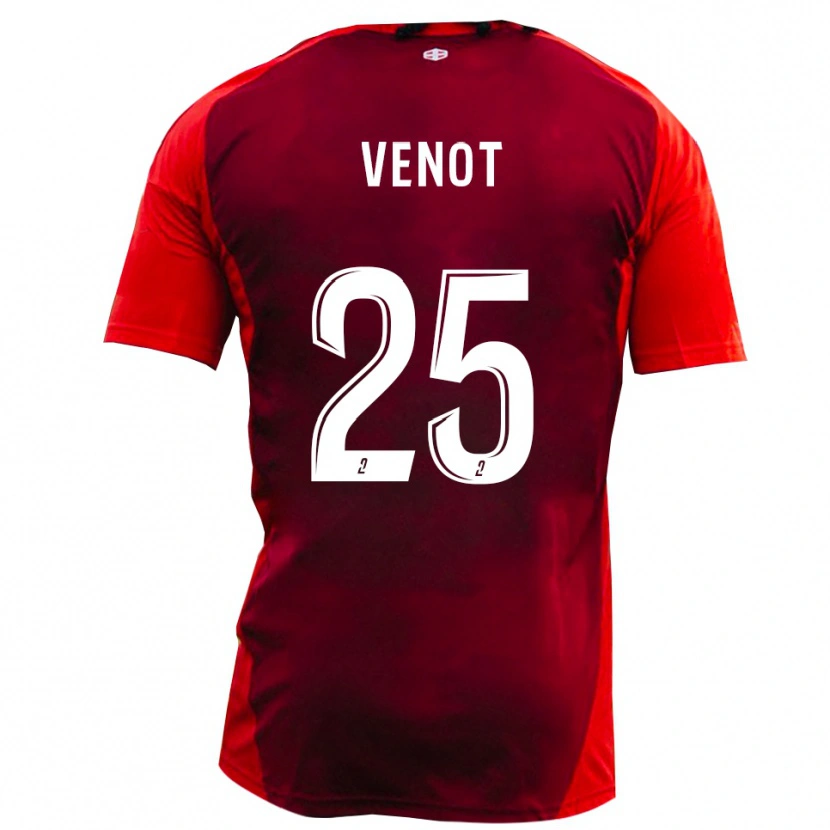 Danxen Pánské Paul Venot #25 Červená Vínová Domů Hráčské Dresy 2025/26 Dres