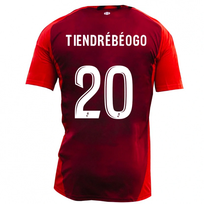 Danxen Pánské Josué Tiendrébéogo #20 Červená Vínová Domů Hráčské Dresy 2025/26 Dres