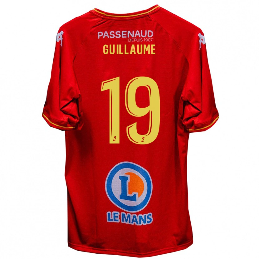 Danxen Pánské Baptiste Guillaume #19 Červená Žlutá Domů Hráčské Dresy 2025/26 Dres