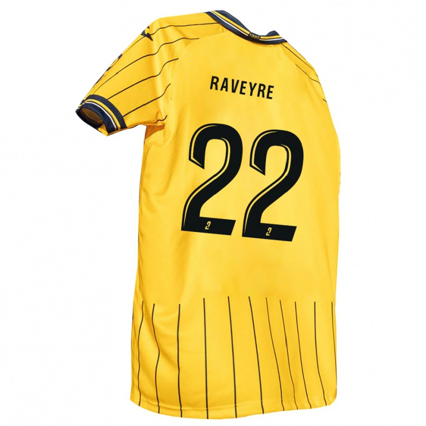 Danxen Pánské Noah Raveyre #22 Žlutá Tmavě Modrá Domů Hráčské Dresy 2025/26 Dres