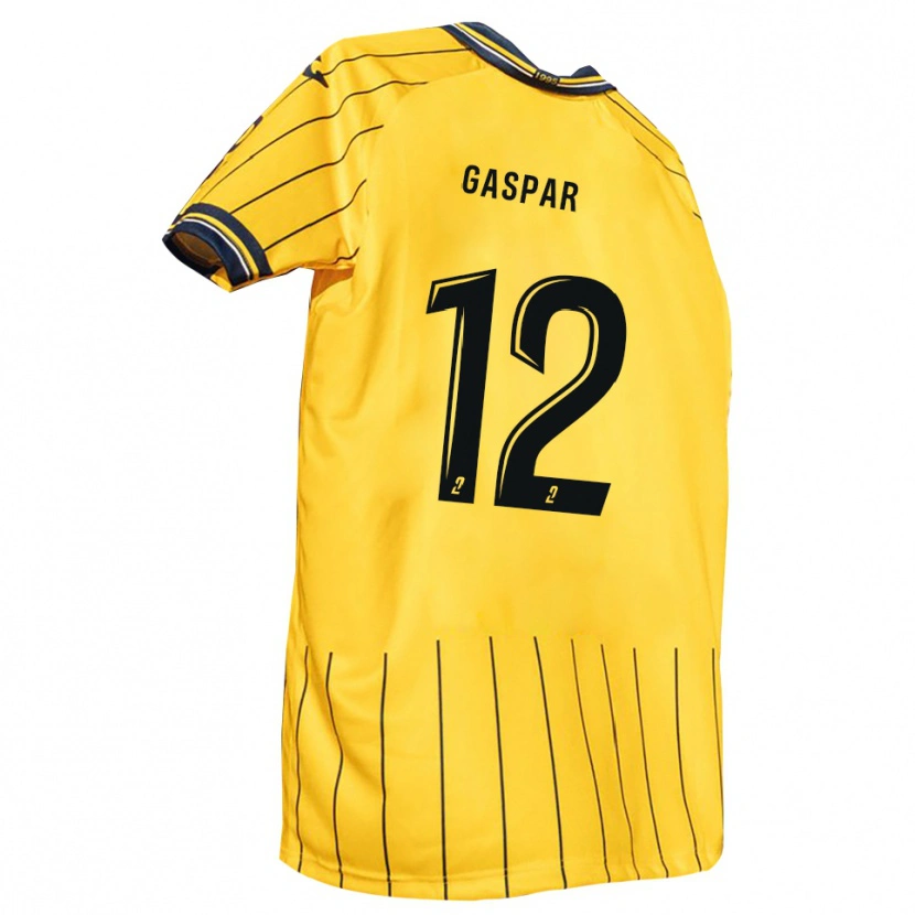 Danxen Pánské Jordy Gaspar #12 Žlutá Tmavě Modrá Domů Hráčské Dresy 2025/26 Dres
