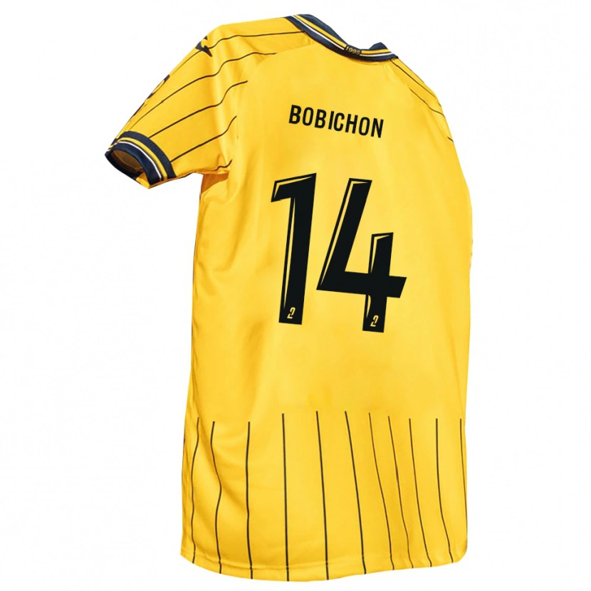 Danxen Pánské Antonin Bobichon #14 Žlutá Tmavě Modrá Domů Hráčské Dresy 2025/26 Dres