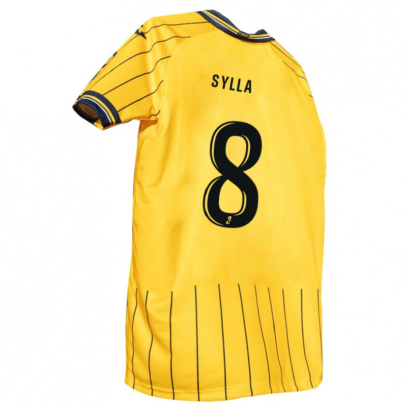 Danxen Pánské Khalifa Sylla #8 Žlutá Tmavě Modrá Domů Hráčské Dresy 2025/26 Dres
