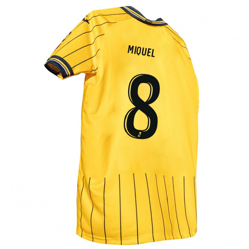 Danxen Pánské Louan Miquel #8 Žlutá Tmavě Modrá Domů Hráčské Dresy 2025/26 Dres