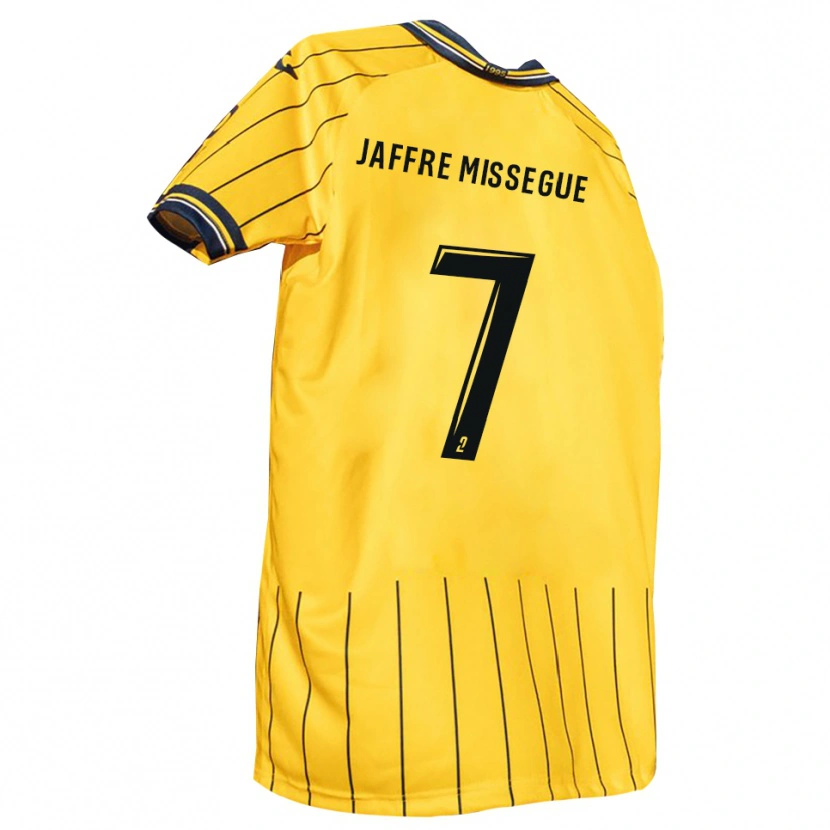 Danxen Pánské Lenny Jaffre Missegue #7 Žlutá Tmavě Modrá Domů Hráčské Dresy 2025/26 Dres