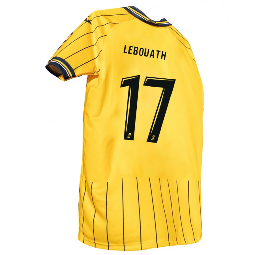 Danxen Pánské Salif Lebouath #17 Žlutá Tmavě Modrá Domů Hráčské Dresy 2025/26 Dres