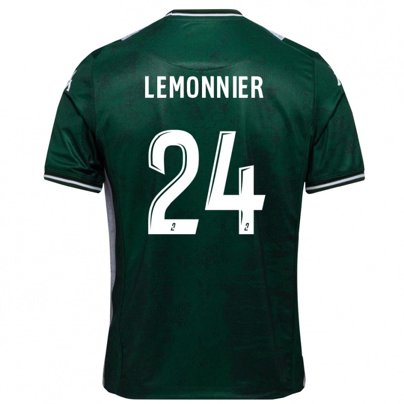 Danxen Pánské Pierre Lemonnier #24 Zelená Bílá Domů Hráčské Dresy 2025/26 Dres