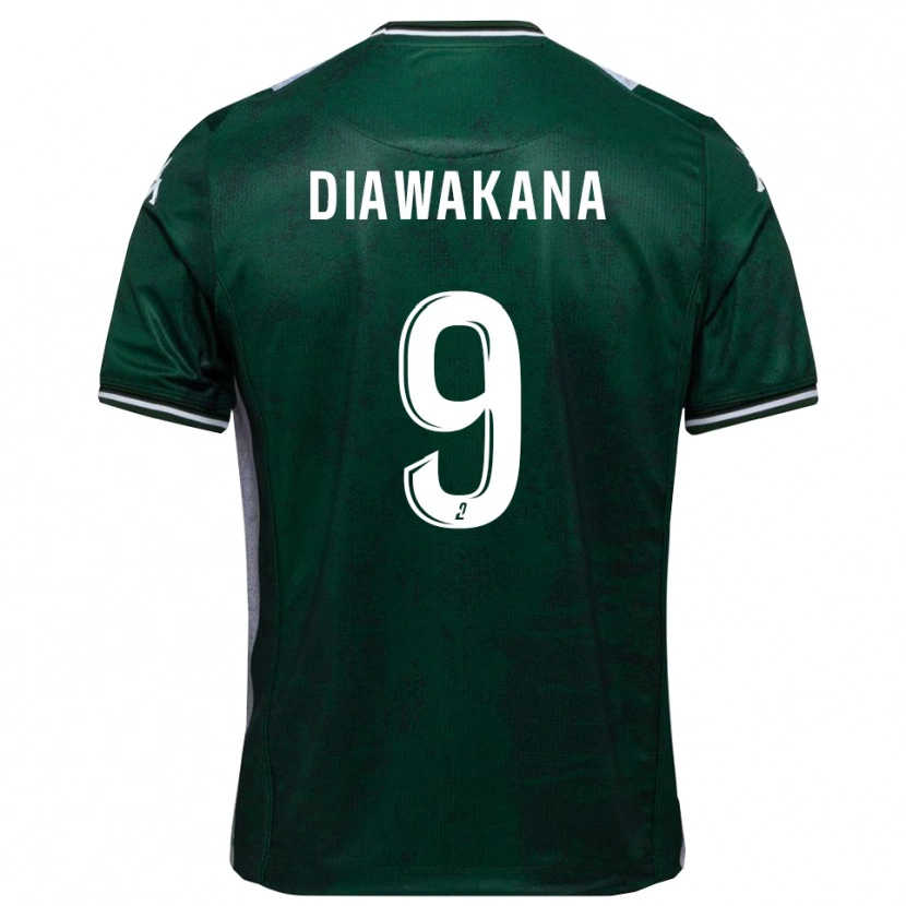 Danxen Pánské Malik Diawakana #9 Zelená Bílá Domů Hráčské Dresy 2025/26 Dres