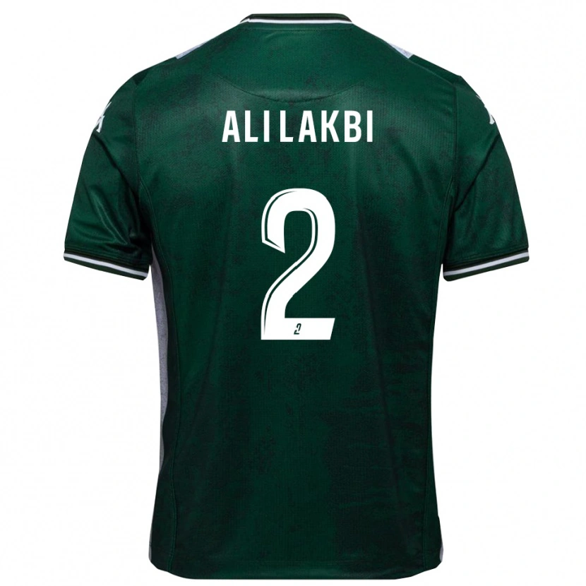 Danxen Pánské Mohamed Ali Lakbi #2 Zelená Bílá Domů Hráčské Dresy 2025/26 Dres