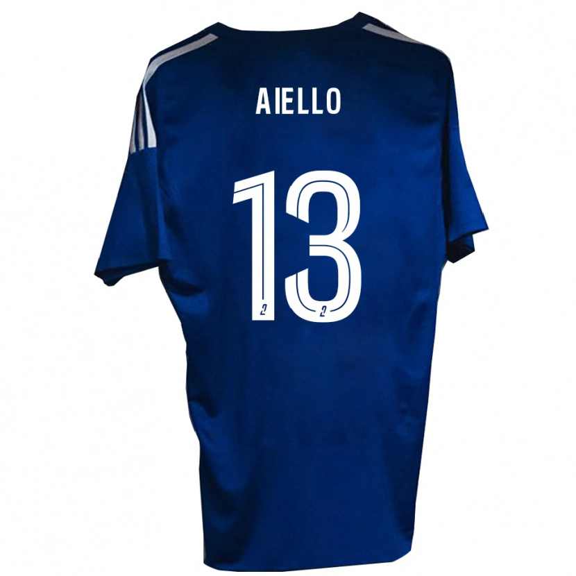 Danxen Pánské Nicolas Aiello #13 Modrá Bílá Domů Hráčské Dresy 2025/26 Dres
