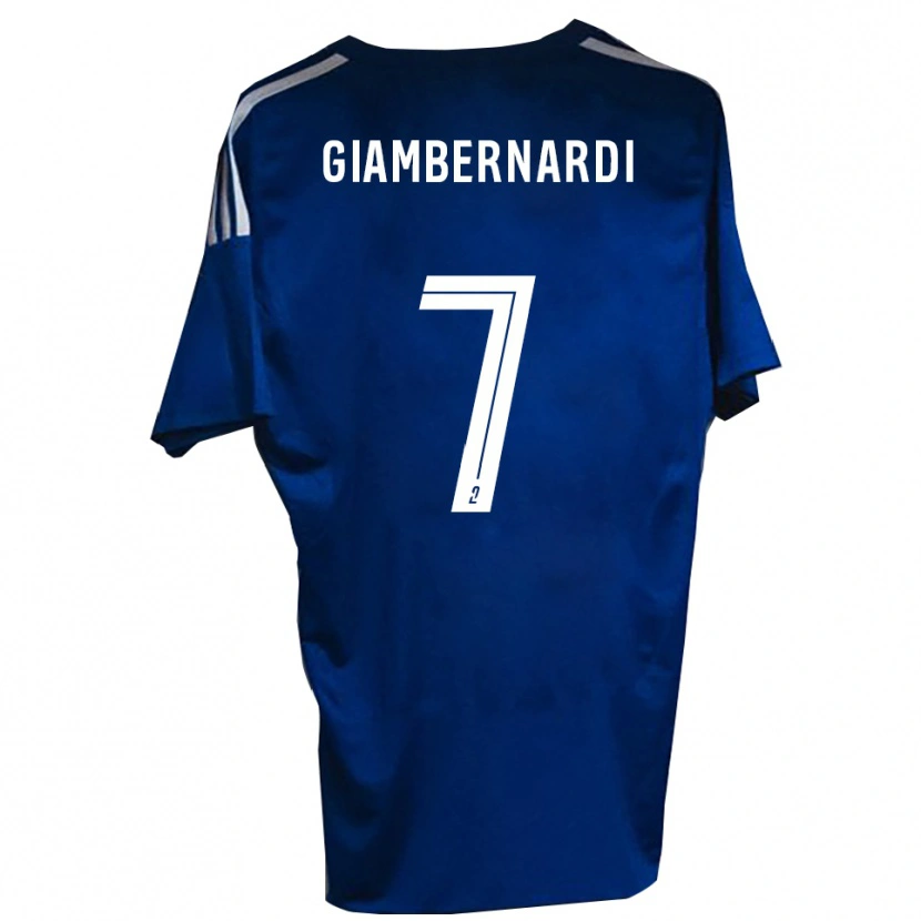 Danxen Pánské Anthony Giambernardi #7 Modrá Bílá Domů Hráčské Dresy 2025/26 Dres