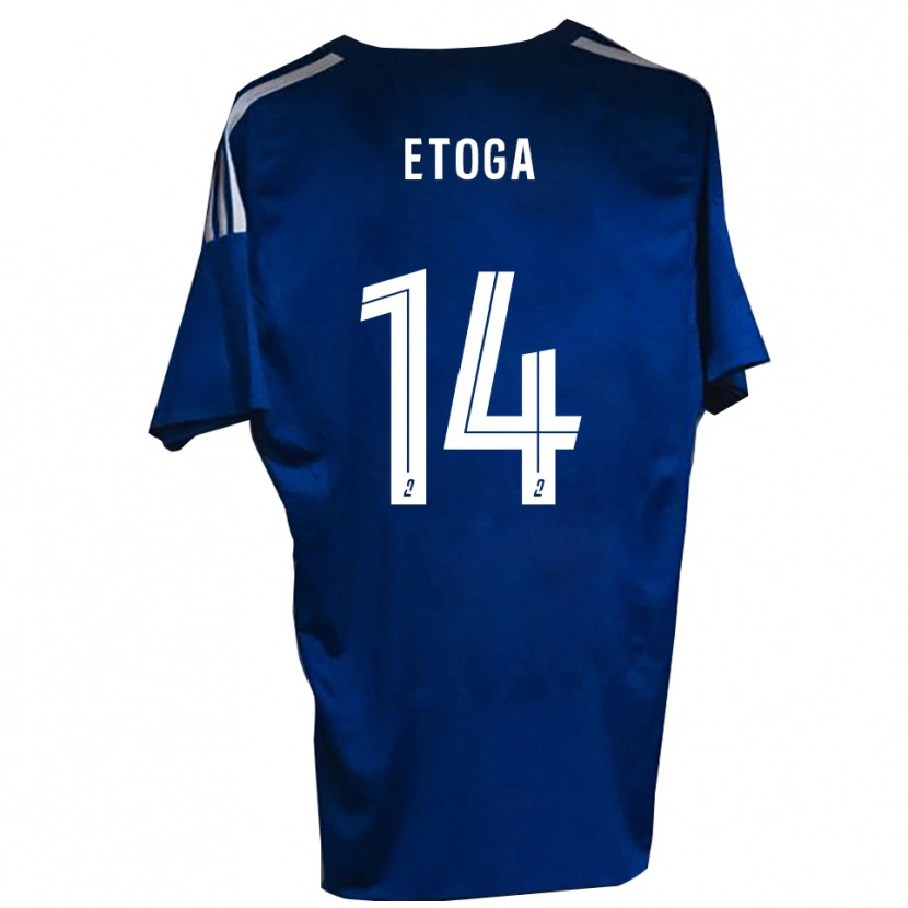 Danxen Pánské Loïc Etoga #14 Modrá Bílá Domů Hráčské Dresy 2025/26 Dres
