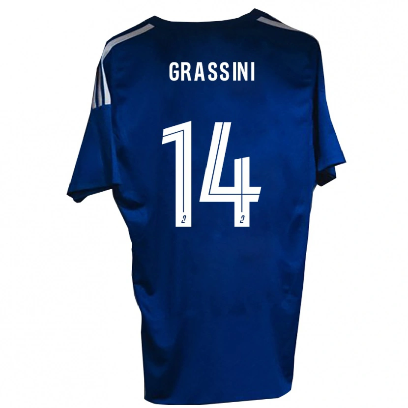 Danxen Pánské Romeo Grassini #14 Modrá Bílá Domů Hráčské Dresy 2025/26 Dres