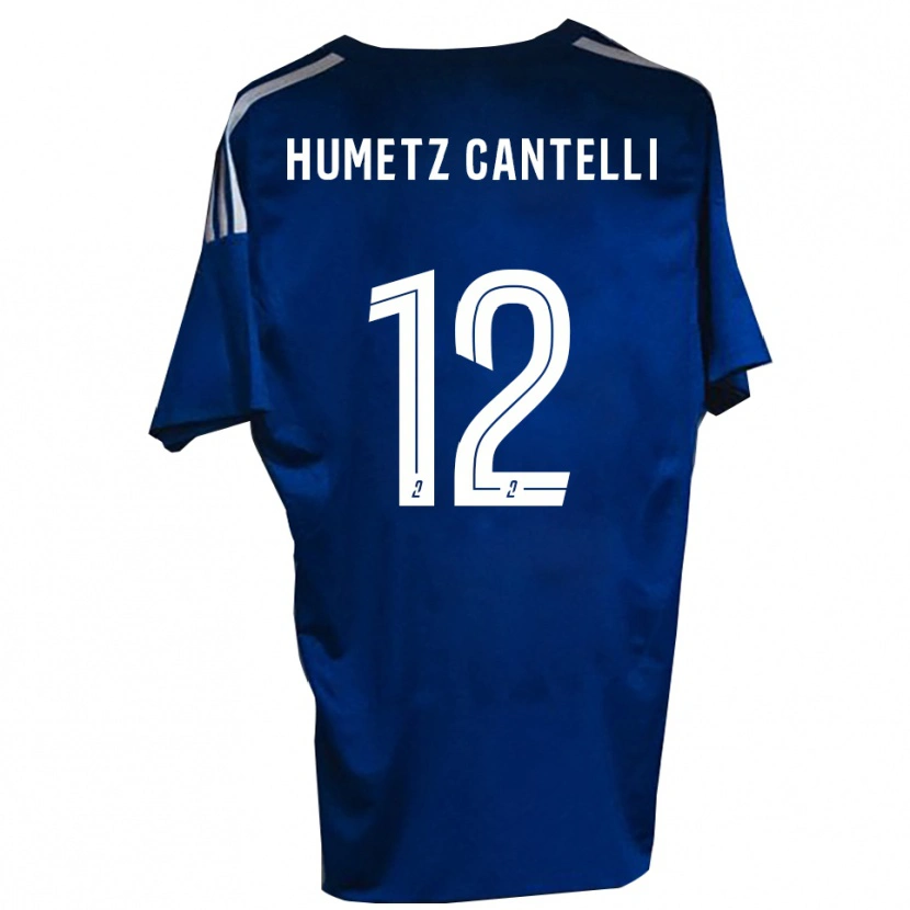 Danxen Pánské Ange Humetz Cantelli #12 Modrá Bílá Domů Hráčské Dresy 2025/26 Dres