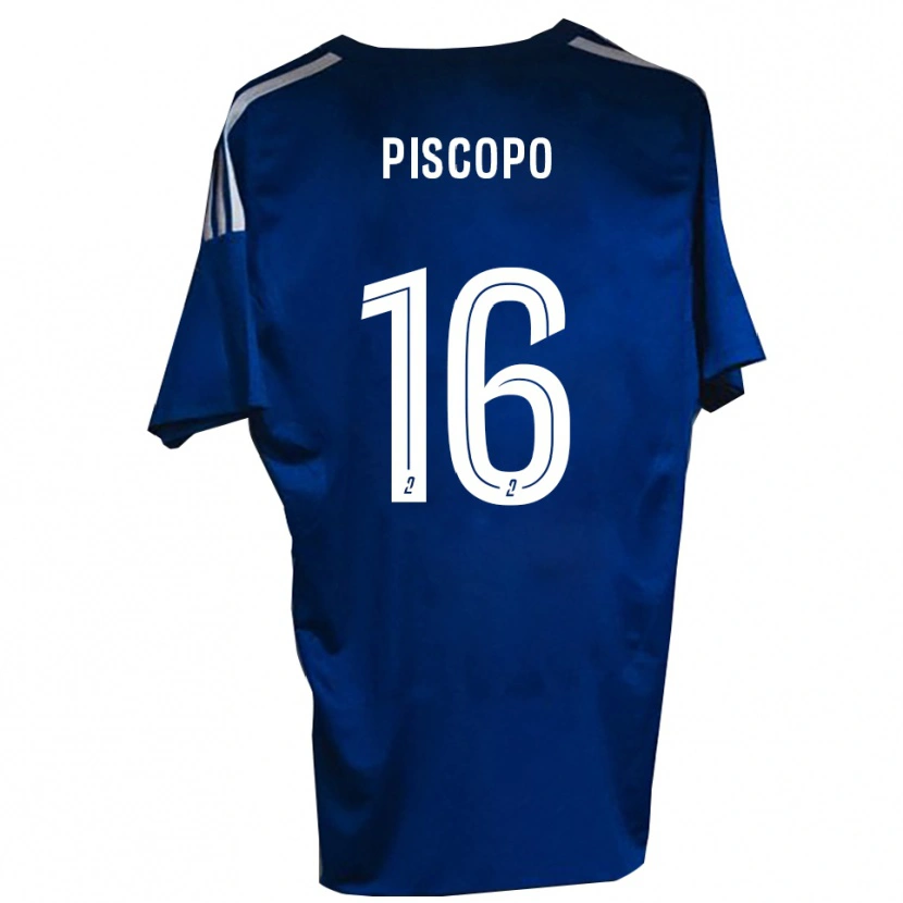 Danxen Pánské Ange Piscopo #16 Modrá Bílá Domů Hráčské Dresy 2025/26 Dres