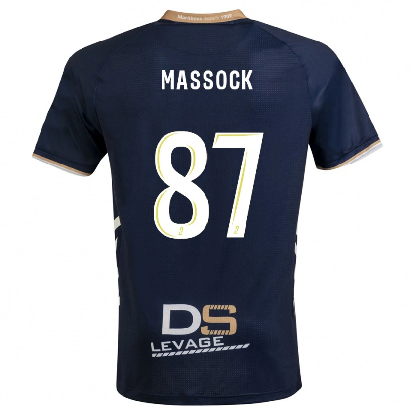 Danxen Pánské Théna Massock #87 Tmavě Modrá Zlatá Domů Hráčské Dresy 2025/26 Dres