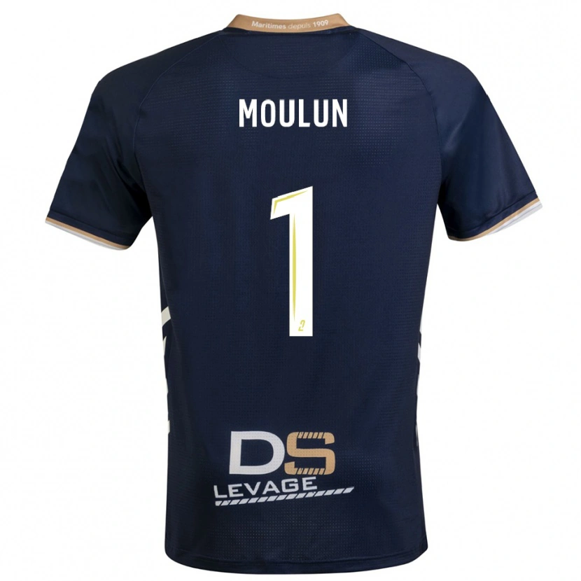 Danxen Pánské Clément Moulun #1 Tmavě Modrá Zlatá Domů Hráčské Dresy 2025/26 Dres