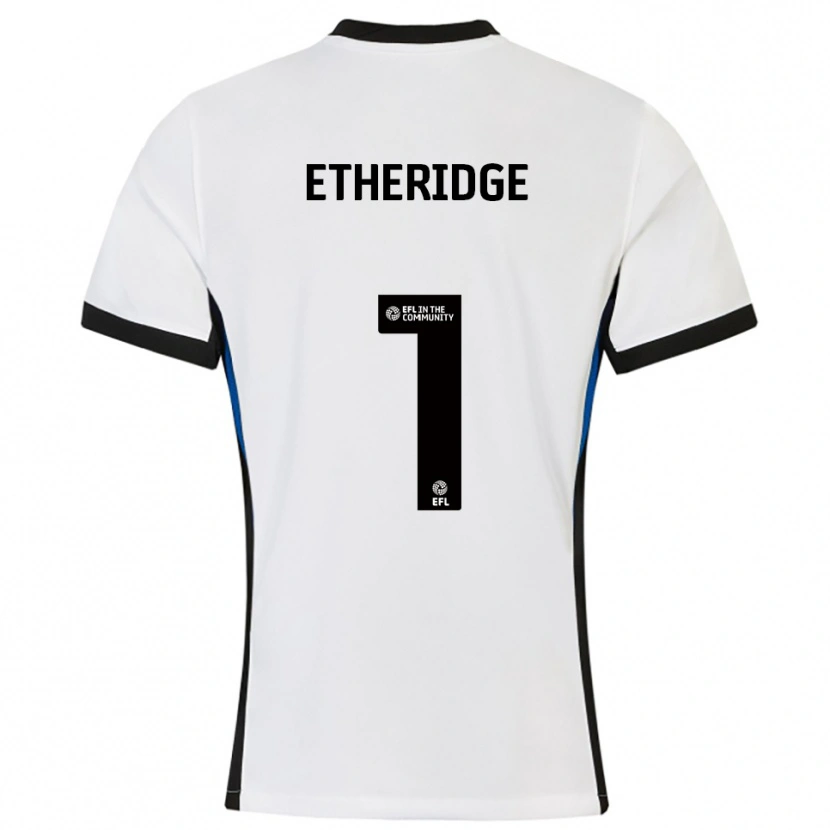 Danxen Pánské Neil Etheridge #1 Bílá Modrá Daleko Hráčské Dresy 2025/26 Dres