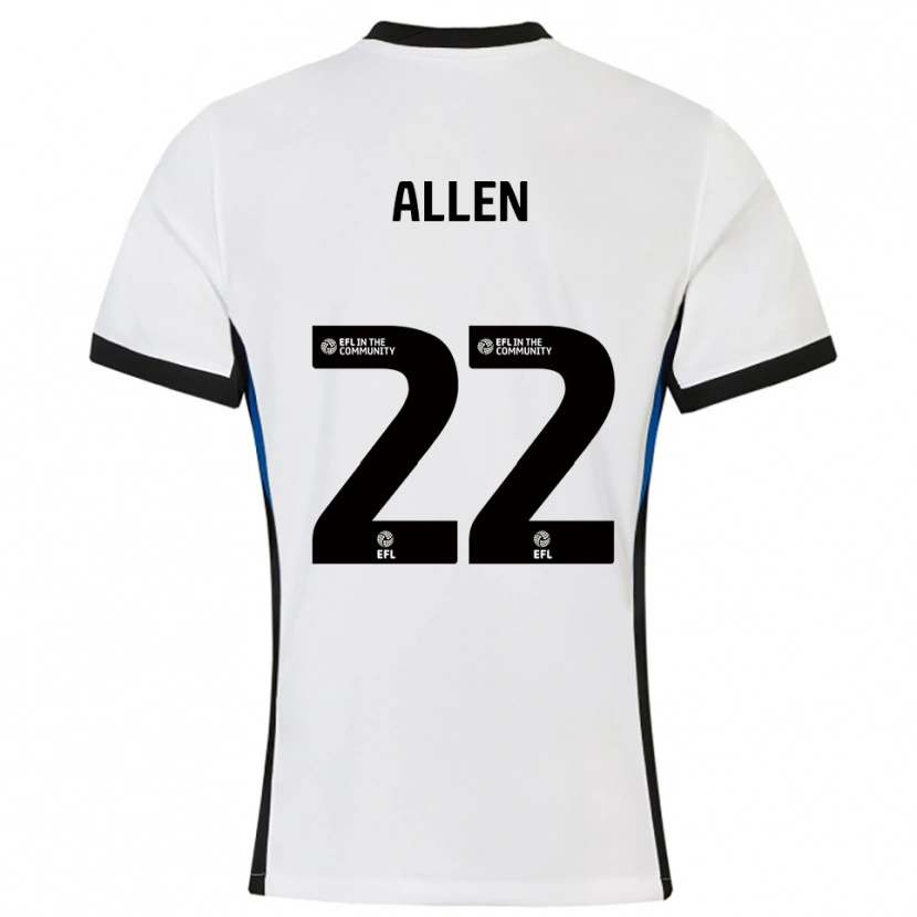 Danxen Pánské Remi Allen #22 Bílá Modrá Daleko Hráčské Dresy 2025/26 Dres