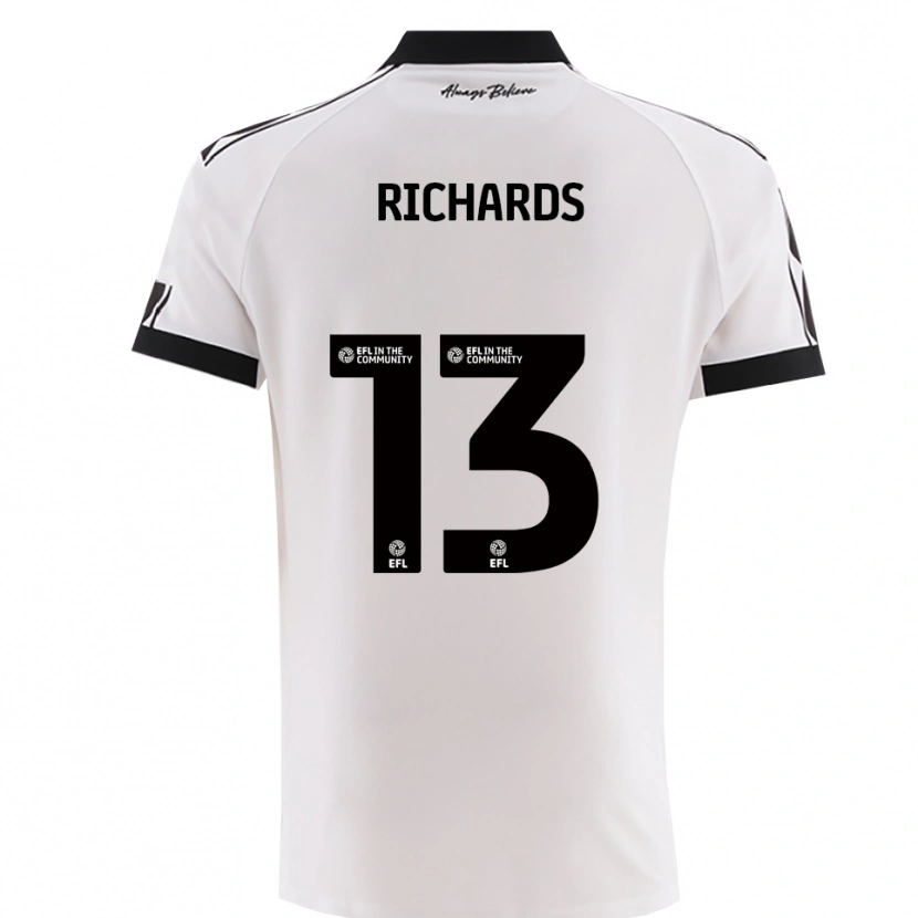 Danxen Pánské Harvey Wiles-Richards #13 Bílá Černá Daleko Hráčské Dresy 2025/26 Dres
