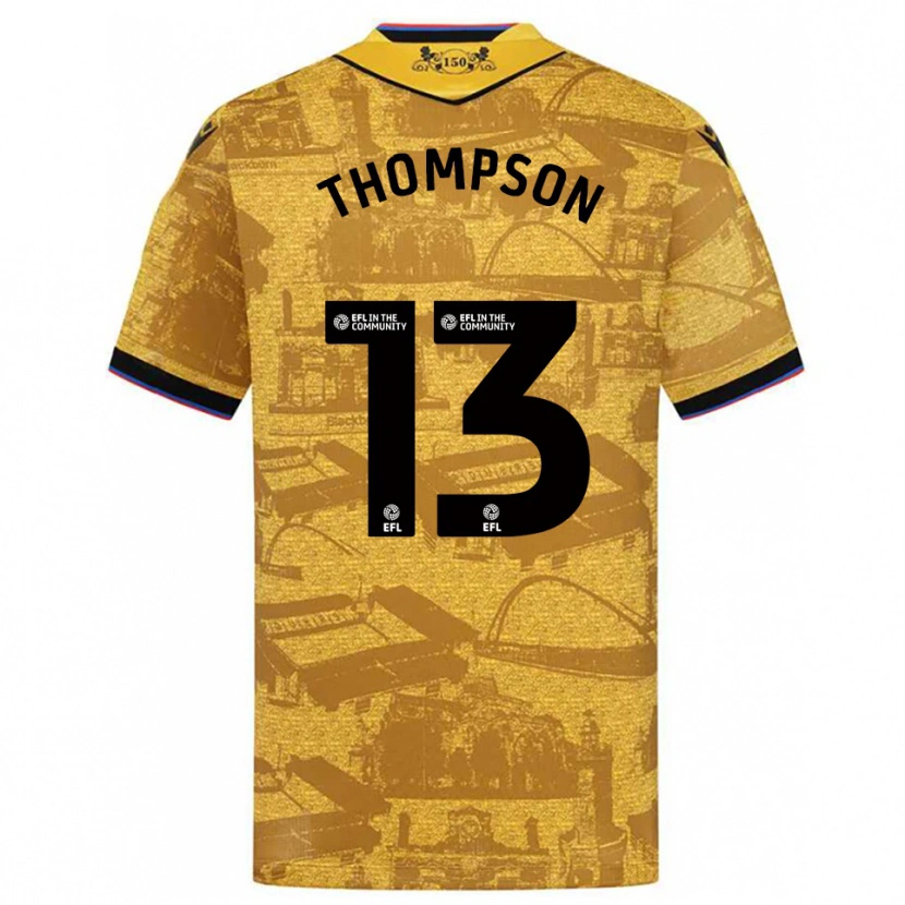 Danxen Pánské Luke Thompson #13 Zlatá Černá Daleko Hráčské Dresy 2025/26 Dres