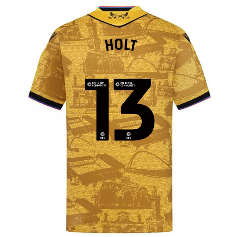 Danxen Pánské Harry Holt #13 Zlatá Černá Daleko Hráčské Dresy 2025/26 Dres
