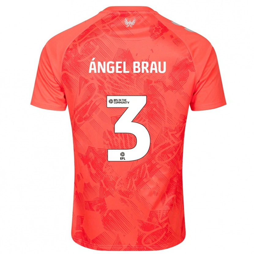 Danxen Pánské Miguel Ángel Brau #3 Oranžová Bílá Daleko Hráčské Dresy 2025/26 Dres
