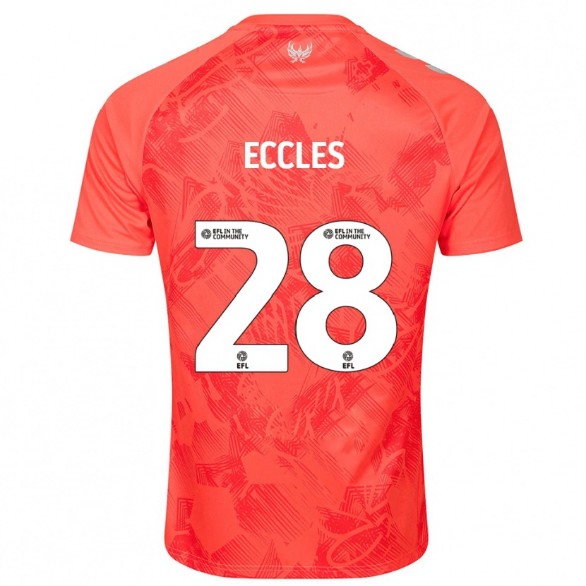 Danxen Pánské Josh Eccles #28 Oranžová Bílá Daleko Hráčské Dresy 2025/26 Dres