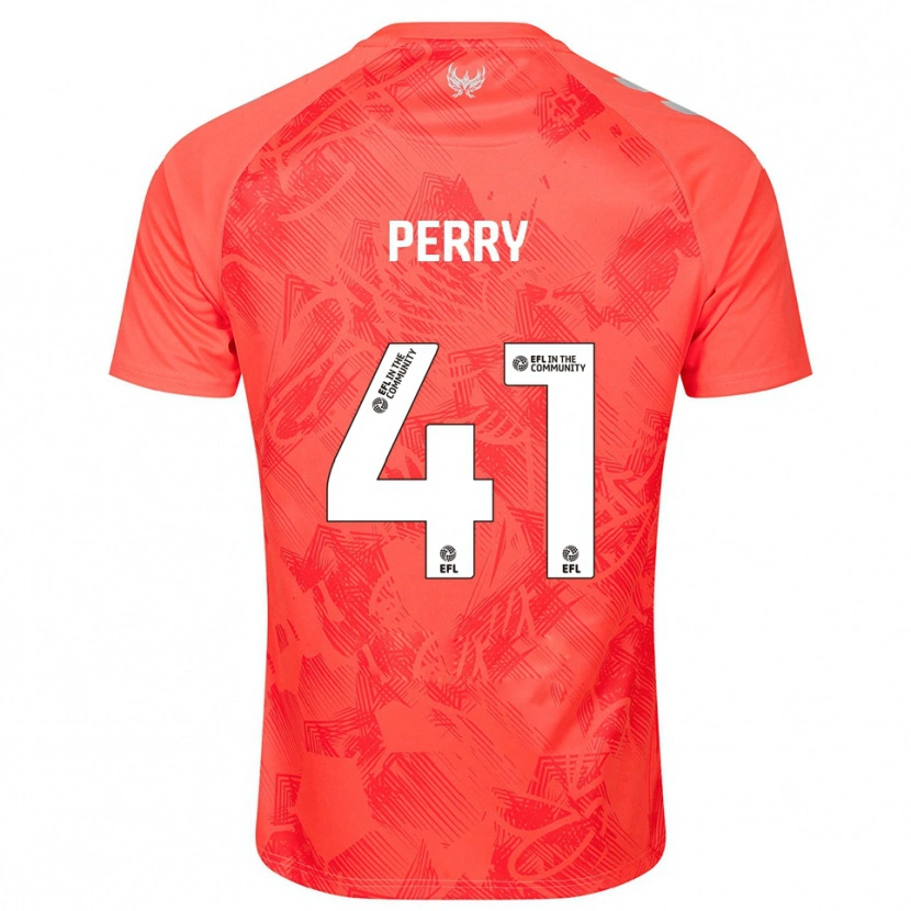 Danxen Pánské Callum Perry #41 Oranžová Bílá Daleko Hráčské Dresy 2025/26 Dres