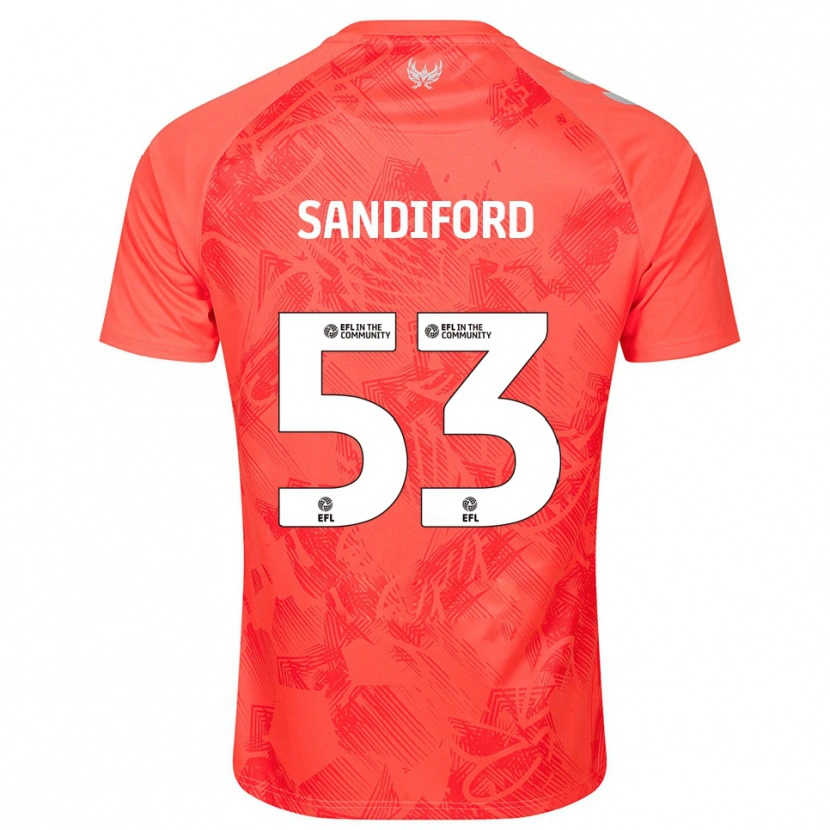 Danxen Pánské Greg Sandiford #53 Oranžová Bílá Daleko Hráčské Dresy 2025/26 Dres