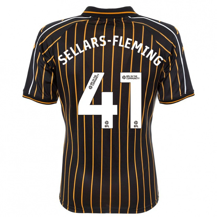 Danxen Pánské Tyrell Sellars-Fleming #41 Bílá Černá Daleko Hráčské Dresy 2025/26 Dres