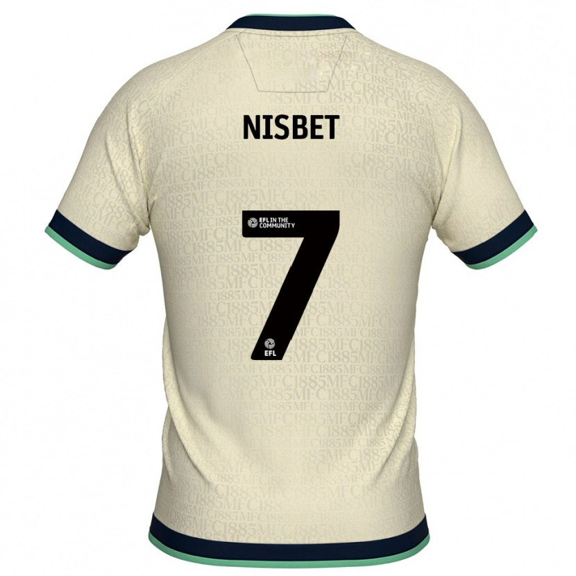 Danxen Pánské Kevin Nisbet #7 Šampaňská Tmavě Modrá Daleko Hráčské Dresy 2025/26 Dres