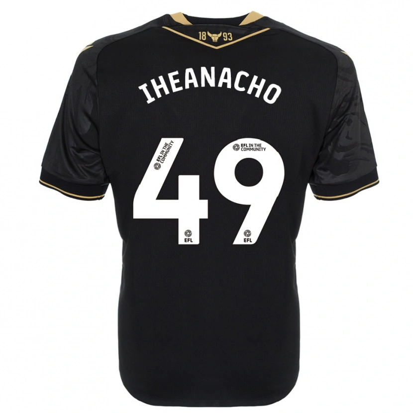 Danxen Pánské Josh Iheanacho #49 Černá Zlatá Daleko Hráčské Dresy 2025/26 Dres