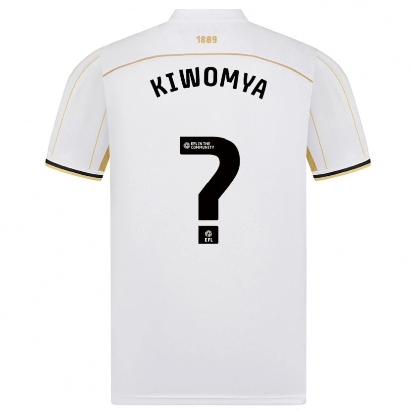 Danxen Pánské Noah Kiwomya #0 Bílá Zlatá Daleko Hráčské Dresy 2025/26 Dres