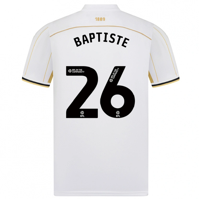 Danxen Pánské Jamal Baptiste #26 Bílá Zlatá Daleko Hráčské Dresy 2025/26 Dres