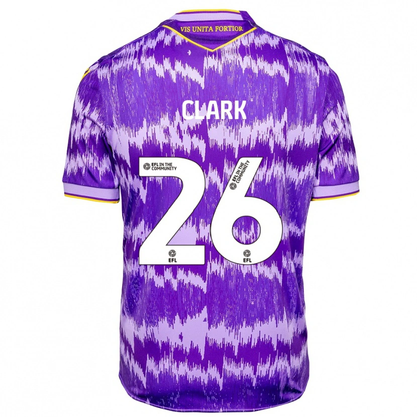 Danxen Pánské Ciaran Clark #26 Fialová Žlutá Daleko Hráčské Dresy 2025/26 Dres