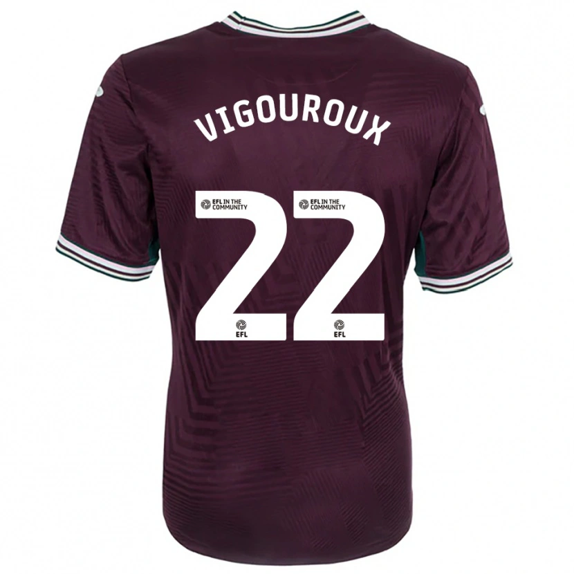 Danxen Pánské Lawrence Vigouroux #22 Rezavá Červená Bílá Daleko Hráčské Dresy 2025/26 Dres