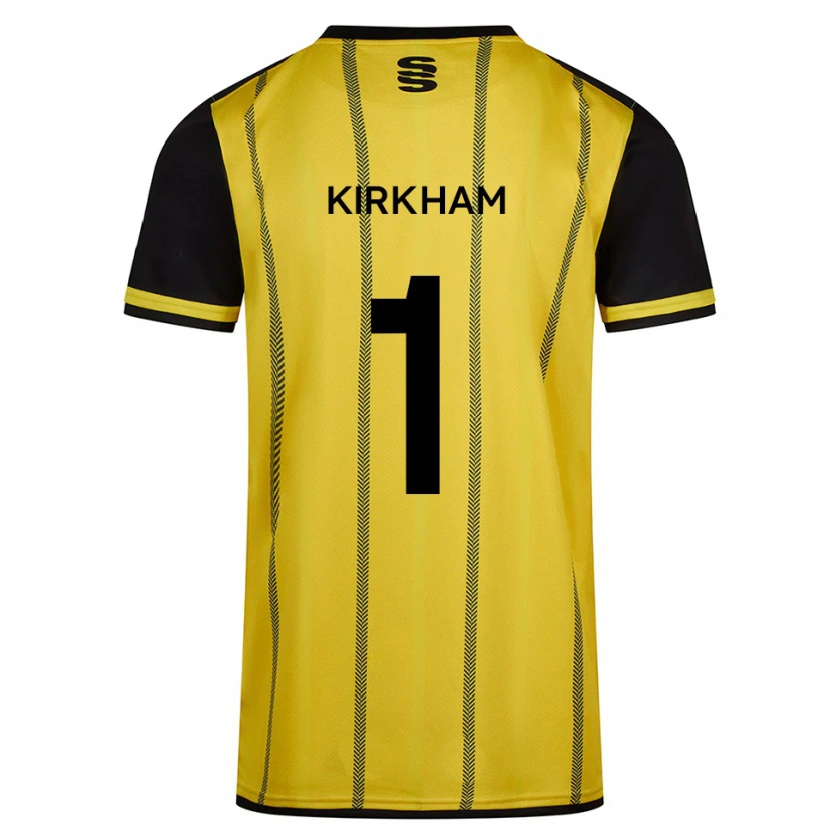 Danxen Pánské Skye Kirkham #1 Žlutá Černá Daleko Hráčské Dresy 2025/26 Dres