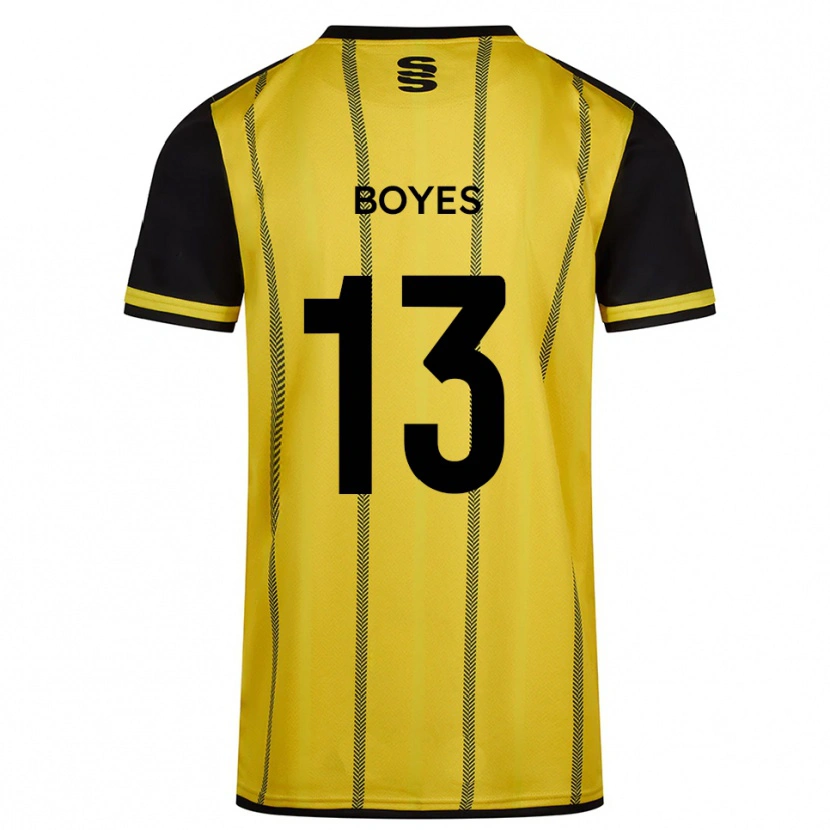 Danxen Pánské Patrick Boyes #13 Žlutá Černá Daleko Hráčské Dresy 2025/26 Dres