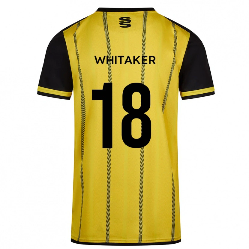 Danxen Pánské Eve Whitaker #18 Žlutá Černá Daleko Hráčské Dresy 2025/26 Dres