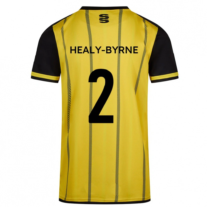Danxen Pánské Alex Healy-Byrne #2 Žlutá Černá Daleko Hráčské Dresy 2025/26 Dres