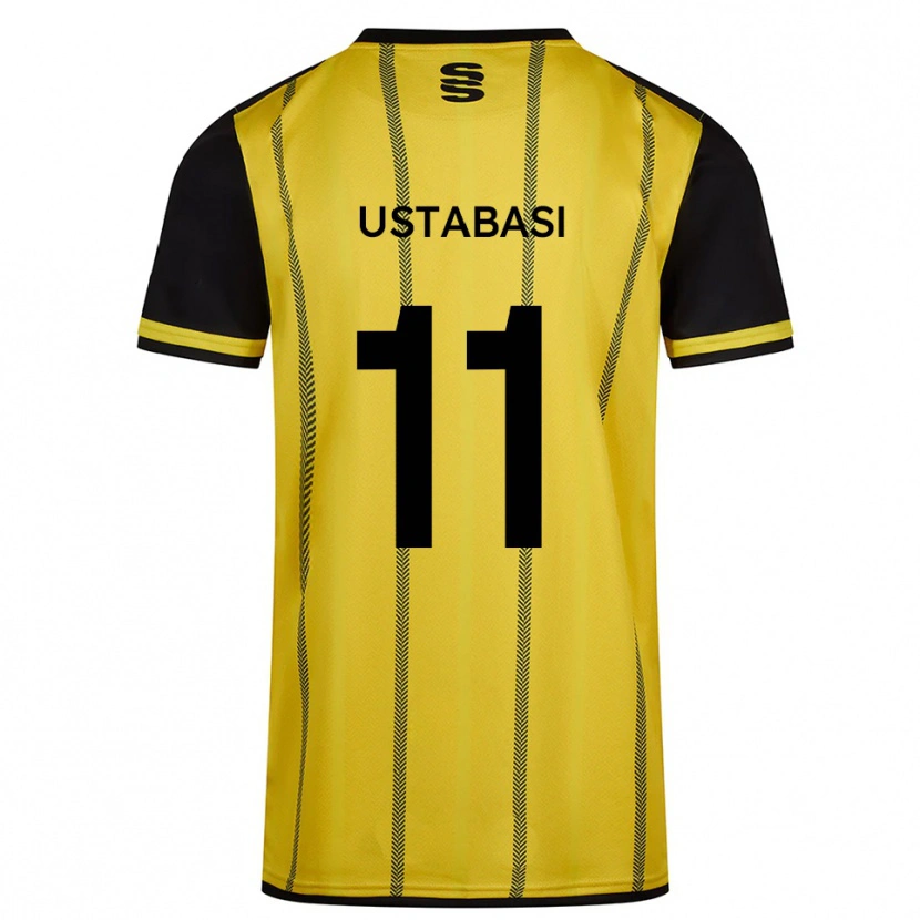Danxen Pánské Jonathan Ustabasi #11 Žlutá Černá Daleko Hráčské Dresy 2025/26 Dres