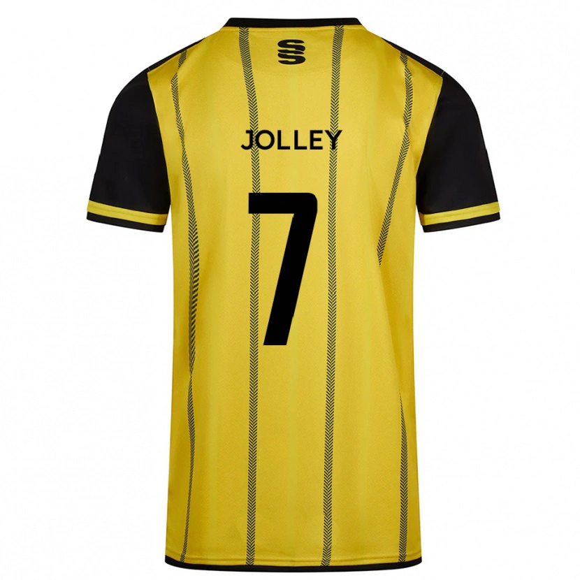 Danxen Pánské Charlie Jolley #7 Žlutá Černá Daleko Hráčské Dresy 2025/26 Dres