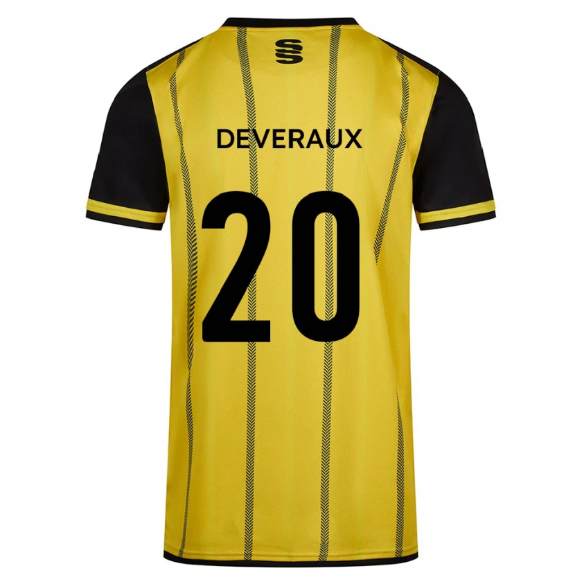 Danxen Pánské Demi Deveraux #20 Žlutá Černá Daleko Hráčské Dresy 2025/26 Dres