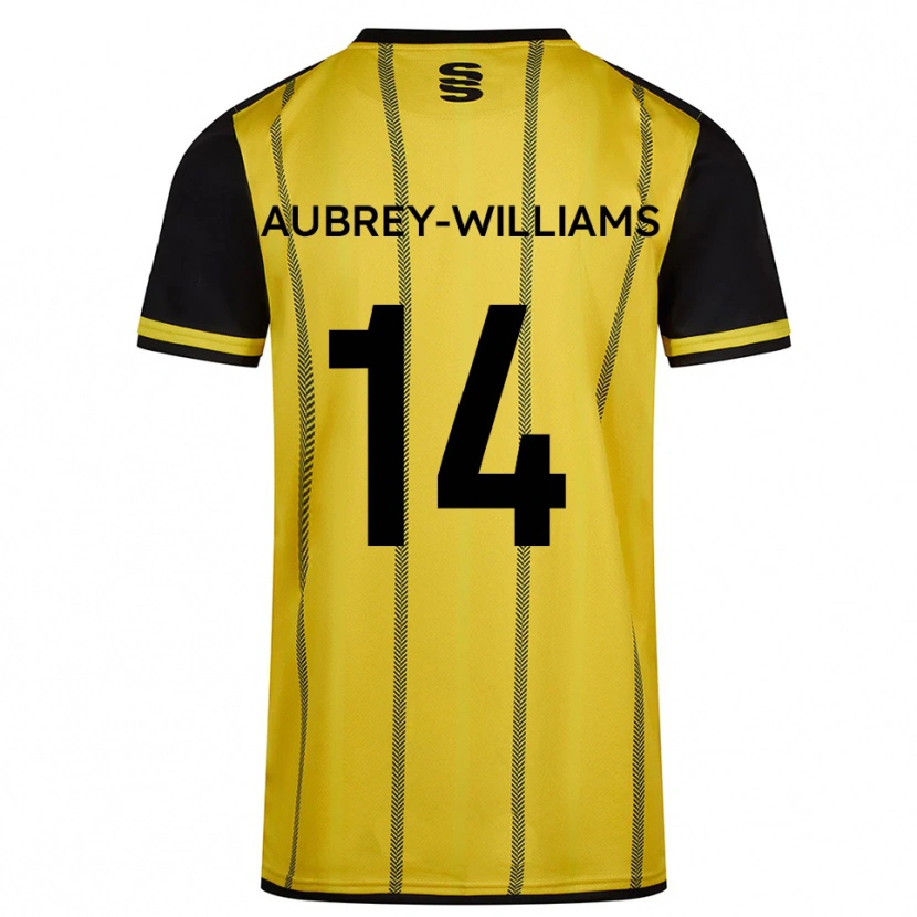 Danxen Pánské Harrison Aubrey-Williams #14 Žlutá Černá Daleko Hráčské Dresy 2025/26 Dres